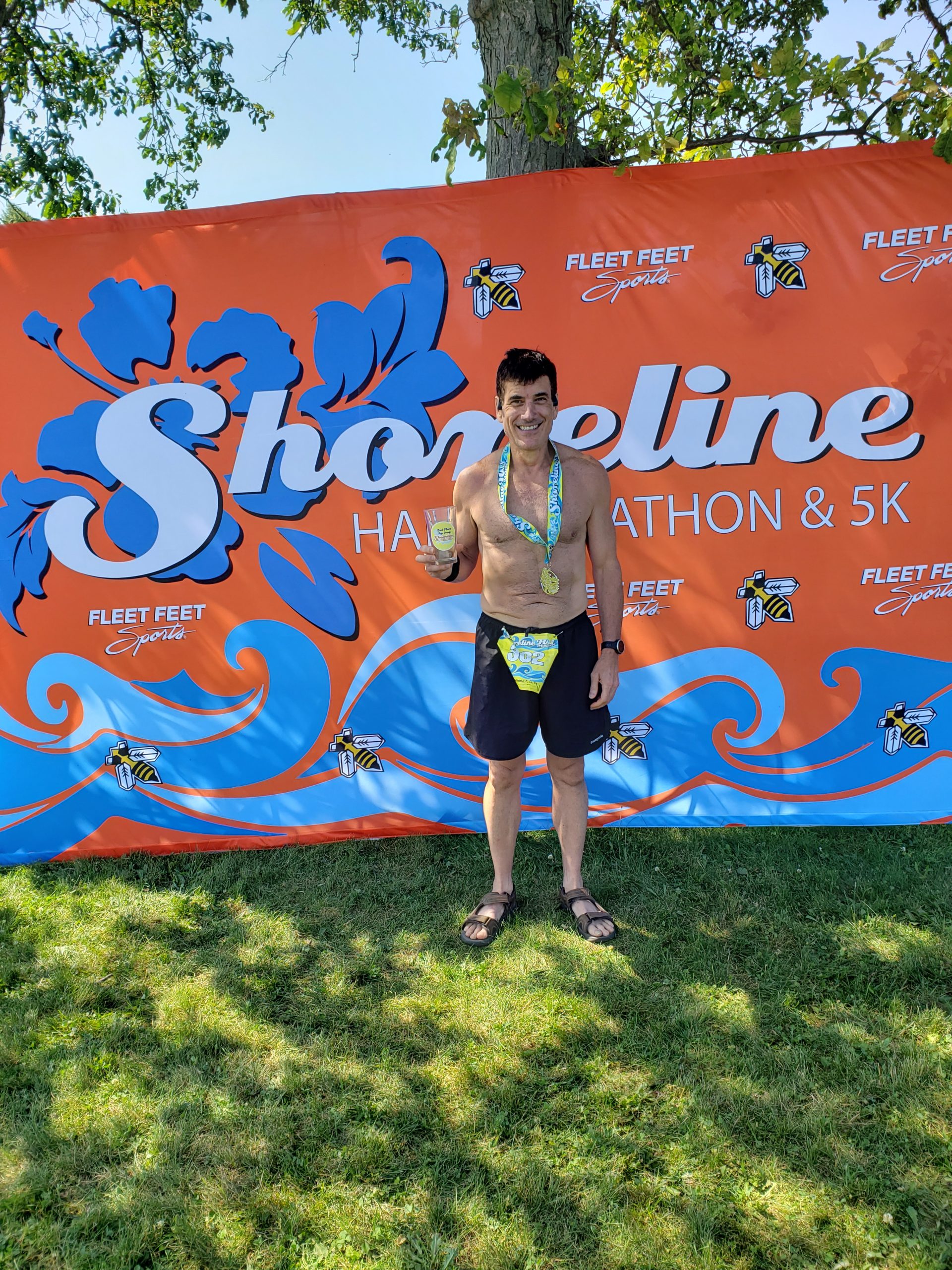 Anthony Crilly runs the Shoreline Half Marathon July 13, 2019