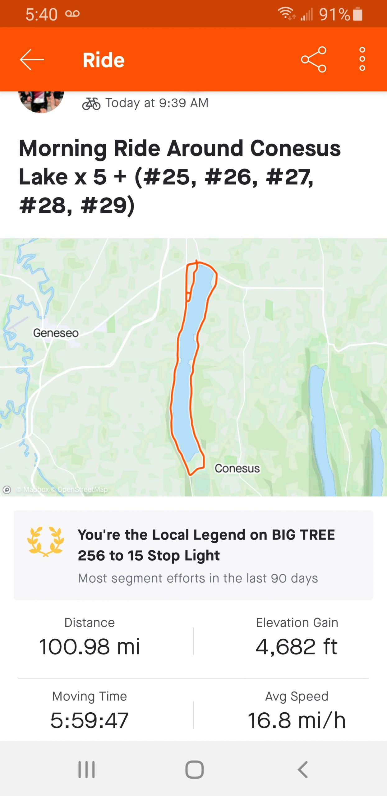 Tony Crilly's Century Ride